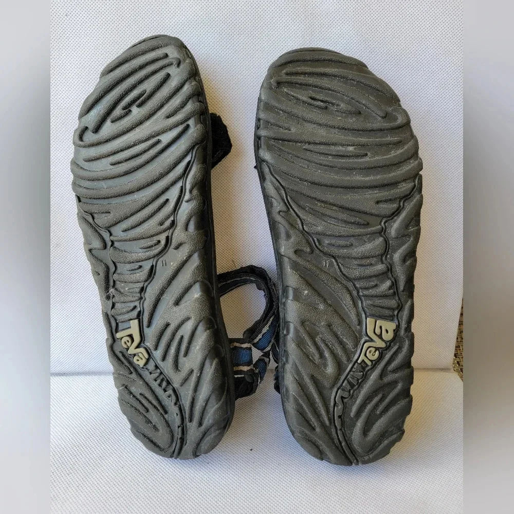 MEN'S TEVA SANDALS WITH HOOK &‎ LOOP CLOSURES (sz 12)